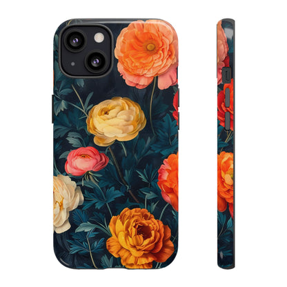 Floral Phone Case - Tough Cases, Stylish Protection, Gift for Flower Lovers, Customizable Cover, Floral Design Mobile Accessory