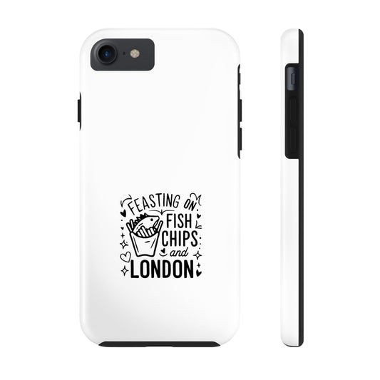 Feasting on Fish & Chips Tough Phone Case - London Inspired Design