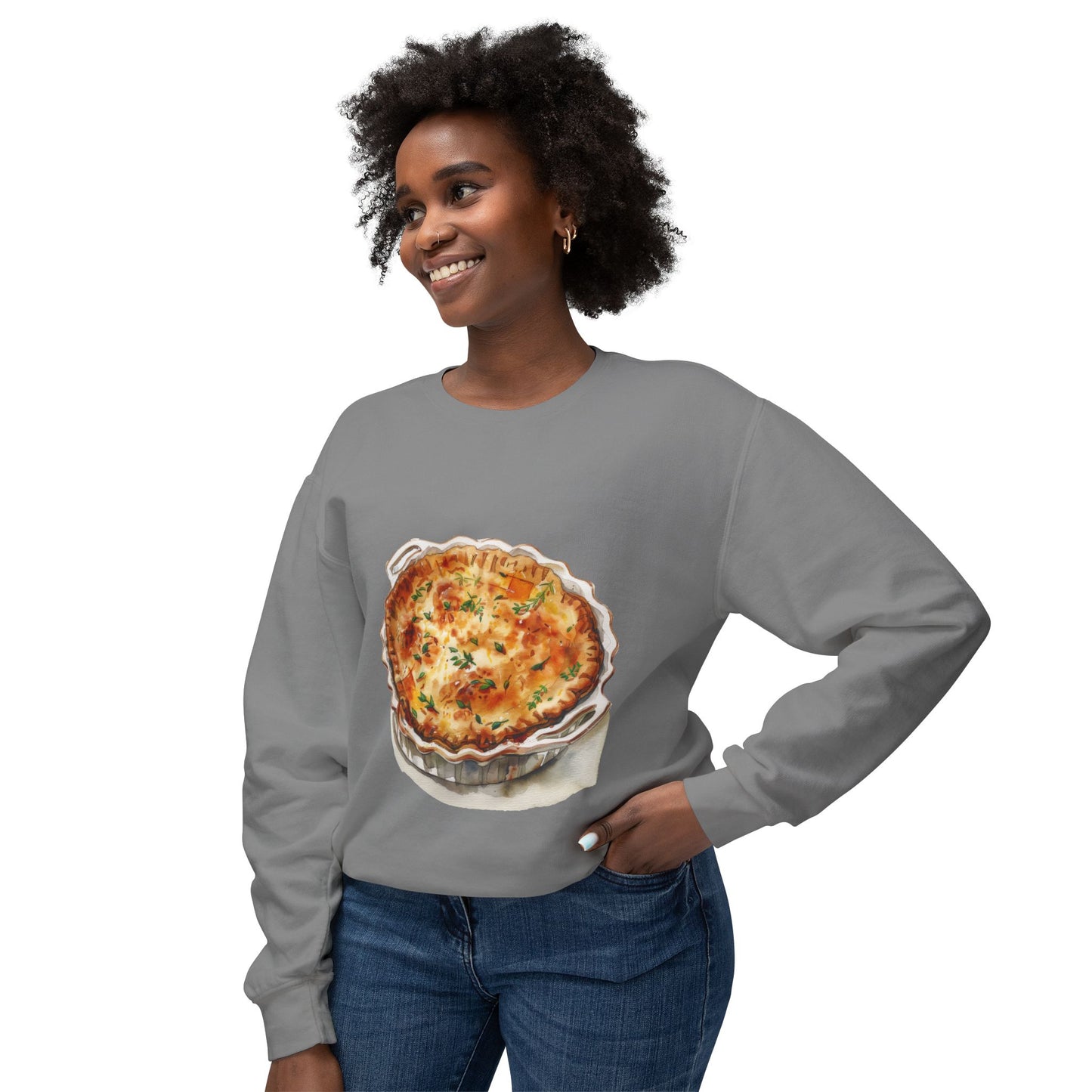 Unisex Lightweight Crewneck Sweatshirt - Royal Treats - British Cuisine with a Regal Twist