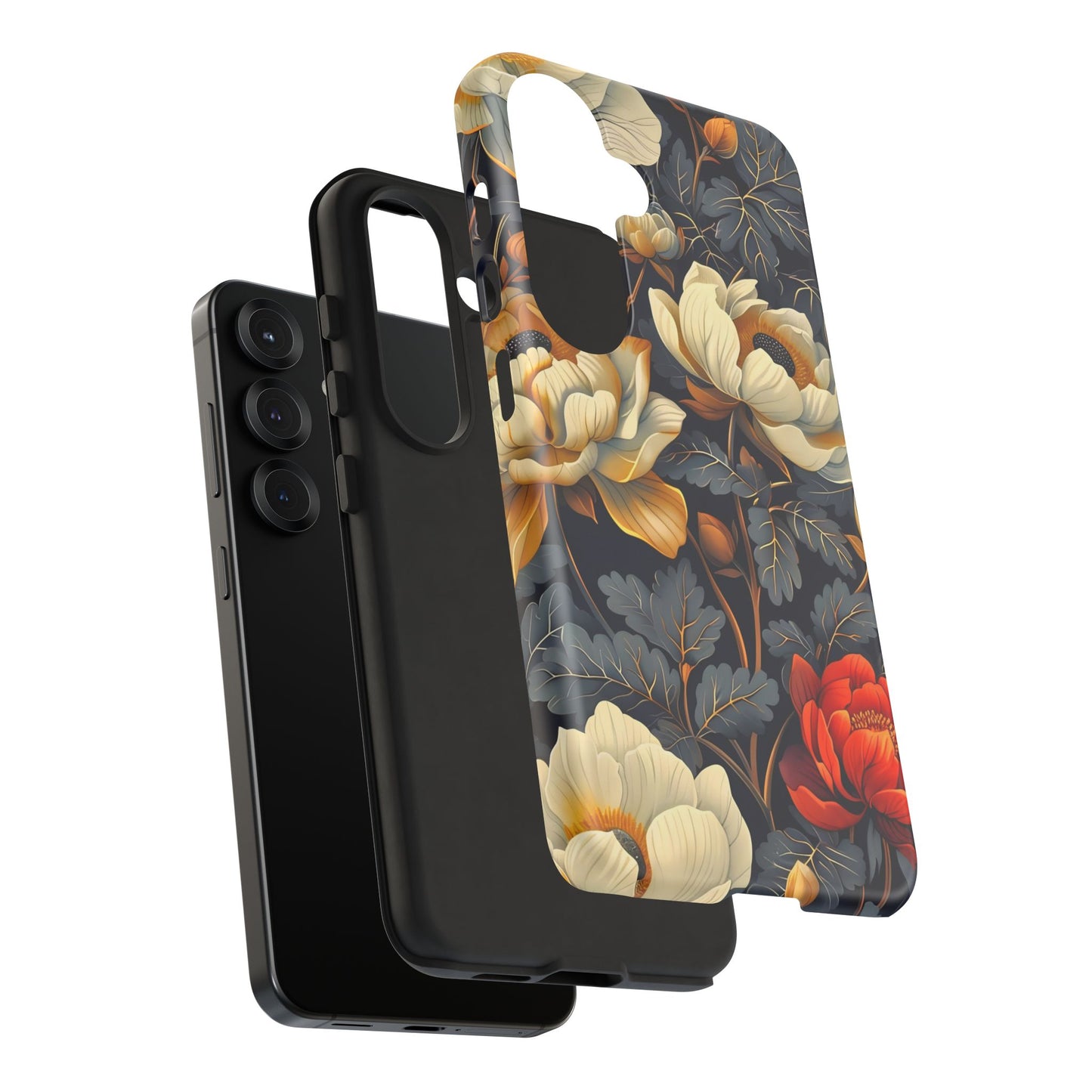 Floral Phone Case - Tough Cases, Stylish Mobile Cover, Flower Design, Holiday Gift, Trendy Accessory, Eco-Friendly Case
