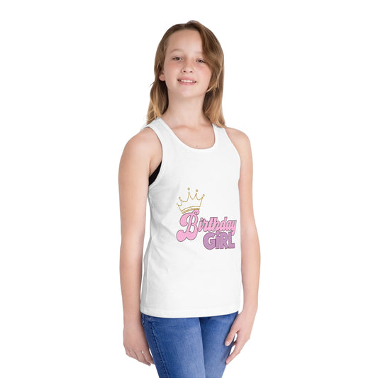 Birthday Girl Jersey Tank Top for Kids