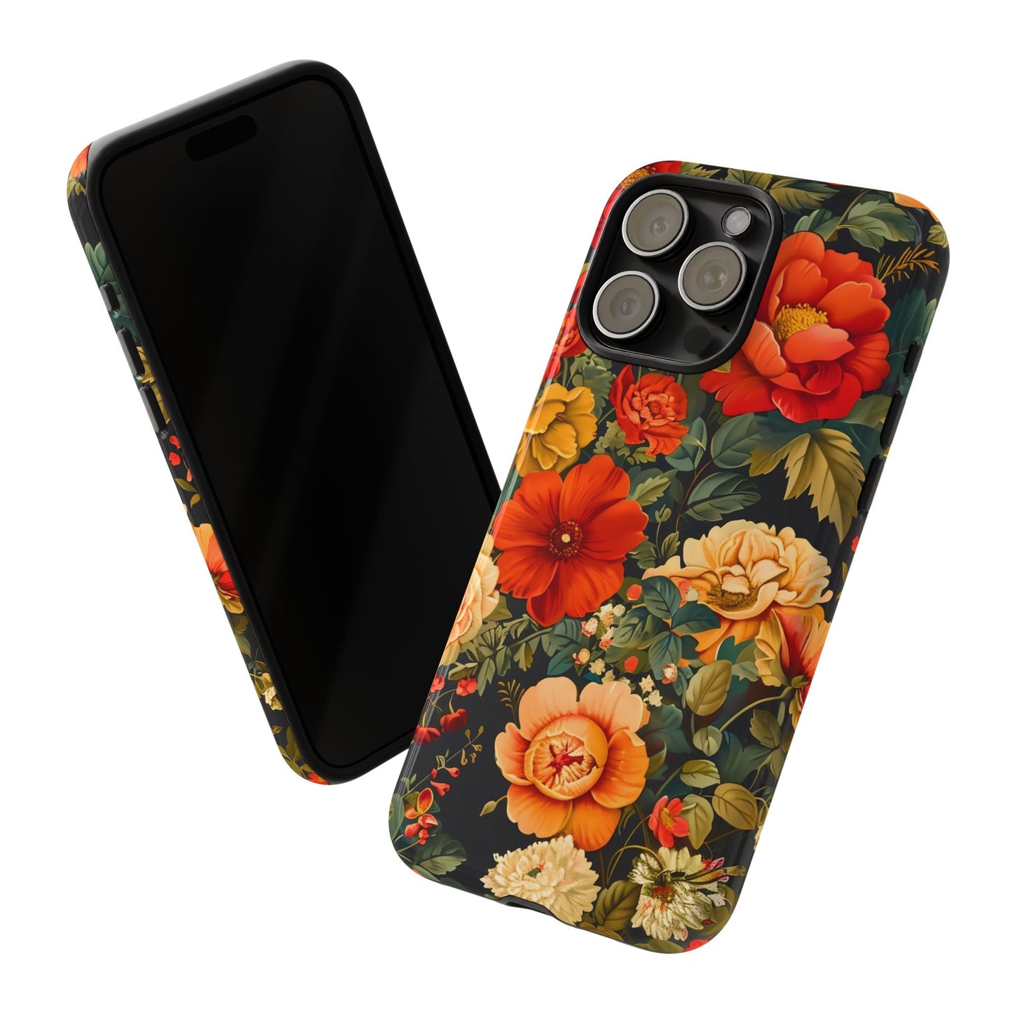 Floral Phone Case, Tough Cases, Decorative Tech Accessories, Gift for Her, Nature Lover Gift, Boho Style Case, Spring Floral Cover
