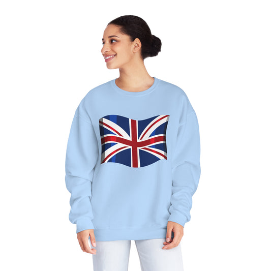 Unisex NuBlend® Crewneck Sweatshirt - Classic UK Flag Design - Union Jack Symbol