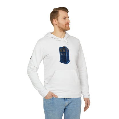 adidas Unisex Fleece Hoodie - British Police Public Call Box - Iconic TARDIS