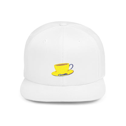 Tea Cup & Saucer - Flat Bill Snapback