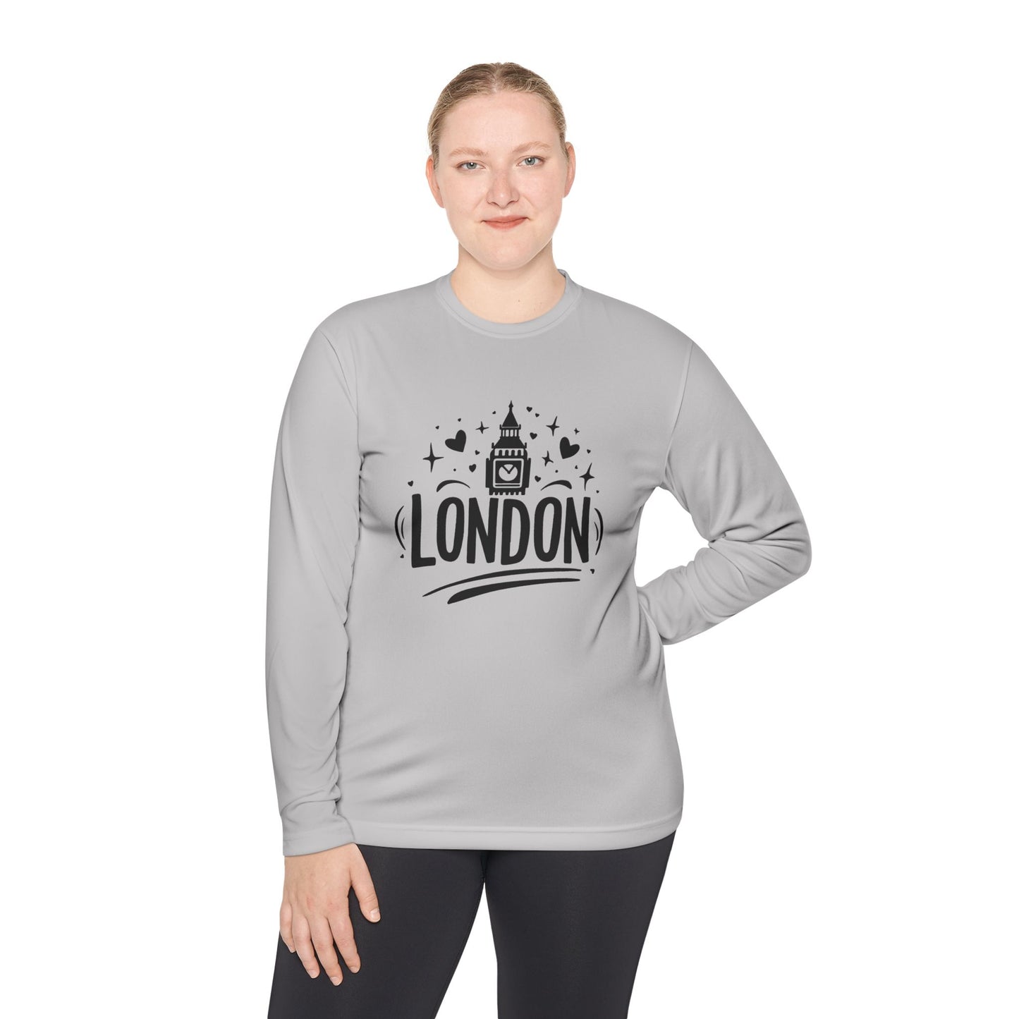 Unisex Lightweight Long Sleeve Tee - Love London - Perfect Souvenir for Travelers