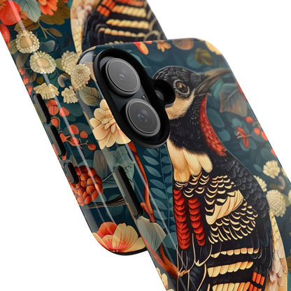 Nature-Inspired Phone Case with Floral Art, Tough Phone Cover, Protective Case, Gift for Nature Lovers, Unique Phone Accessory