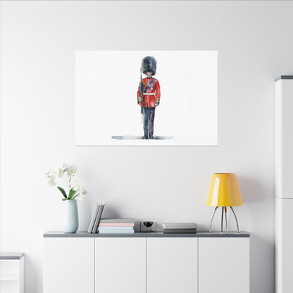 Royal Guard Canvas Art Print, British Soldier Wall Decor, Home Decoration, Gift for History Lovers, Art for Offices, Unique Wall Gallery