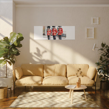 Royal Guards Canvas Print, British Wall Art, Home Decor, Unique Gift, London Culture