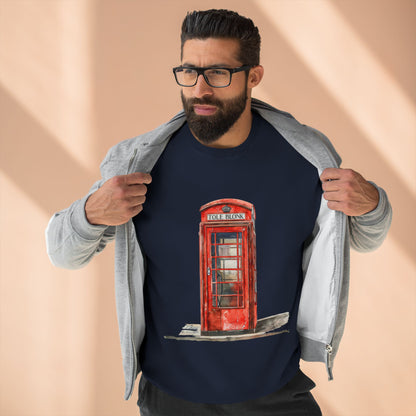 Unisex Crewneck Sweatshirt - Iconic British Public Telephone