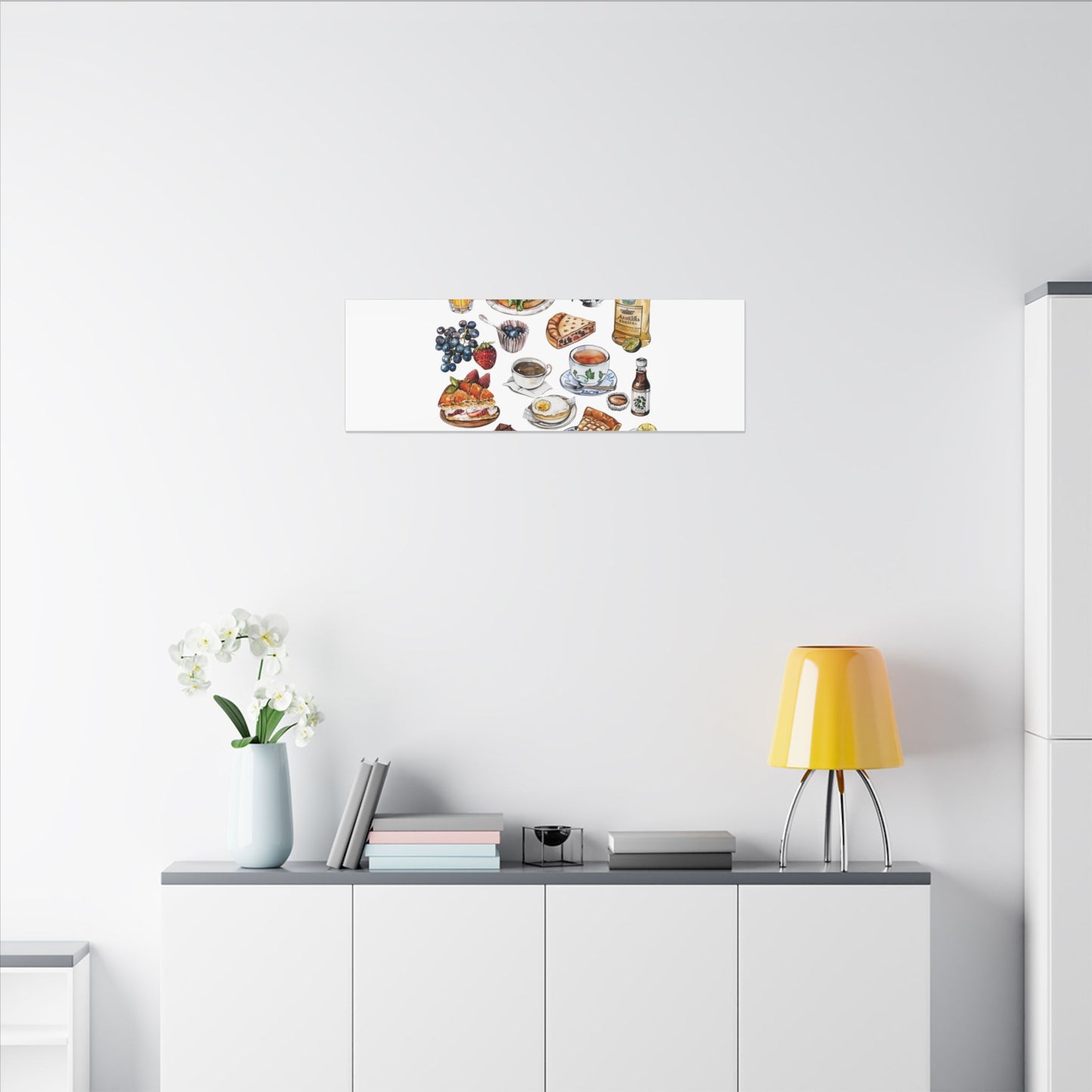 Breakfast Feast Canvas Print, Food Art, Kitchen Decor, Gifting for Food Lovers, Brunch Vibes, Wall Art
