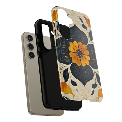 Floral Phone Case - Tough Cases, Botanical iPhone Cover, Vintage Flower Design, Durable Smartphone Protection, Unique Gift Idea