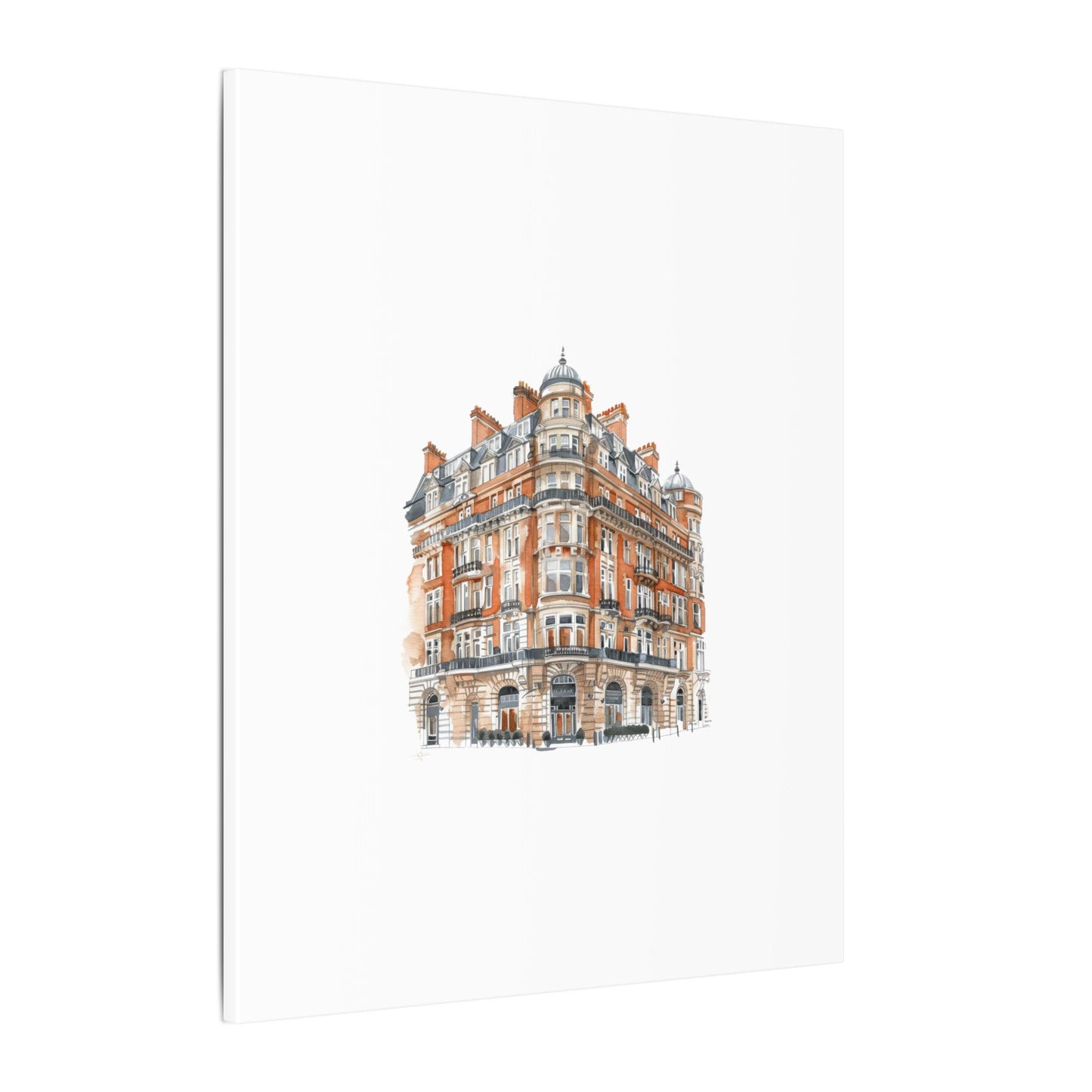 Artistic Matte Canvas Print of Historic Building, Wall Art Decor, Home Interior, Unique Gift, Fine Art, Architecture Lover, Urban Design