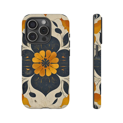 Floral Phone Case - Tough Cases, Botanical iPhone Cover, Vintage Flower Design, Durable Smartphone Protection, Unique Gift Idea