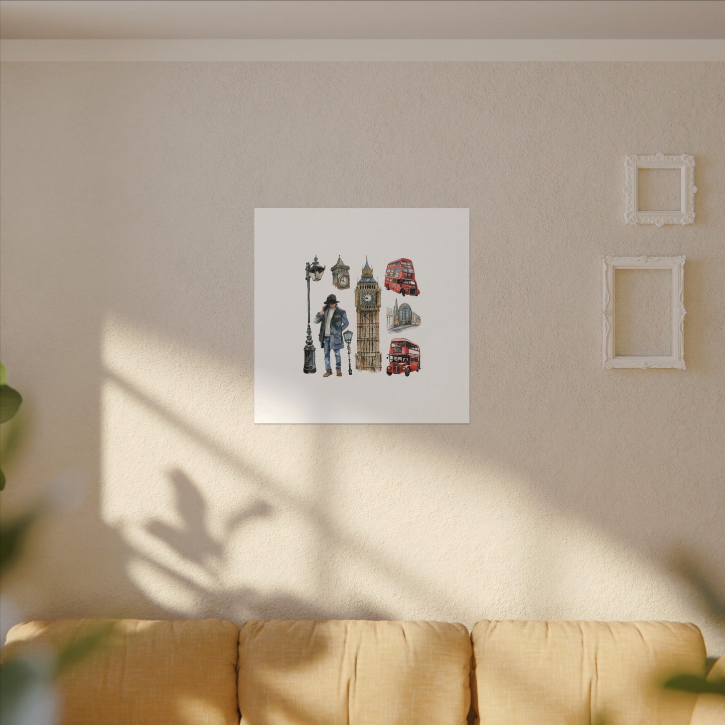 Canvas Art Print, London Skyline, Home Decor, Wall Art, Gift Idea, Travel Memories, Modern Wall Art