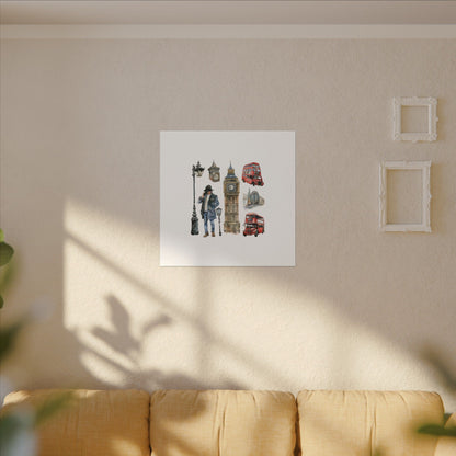 Canvas Art Print, London Skyline, Home Decor, Wall Art, Gift Idea, Travel Memories, Modern Wall Art