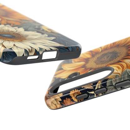 Floral Phone Case for Tough Cases, Sunflower Design, Nature Lover Gift, Birthday Present, Eco-Friendly Accessories, Summer Vibes