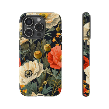 Floral Phone Case - Tough Cases with Vibrant Garden Design, Phone Accessory, Gift for Her, Spring Style, Nature Lover