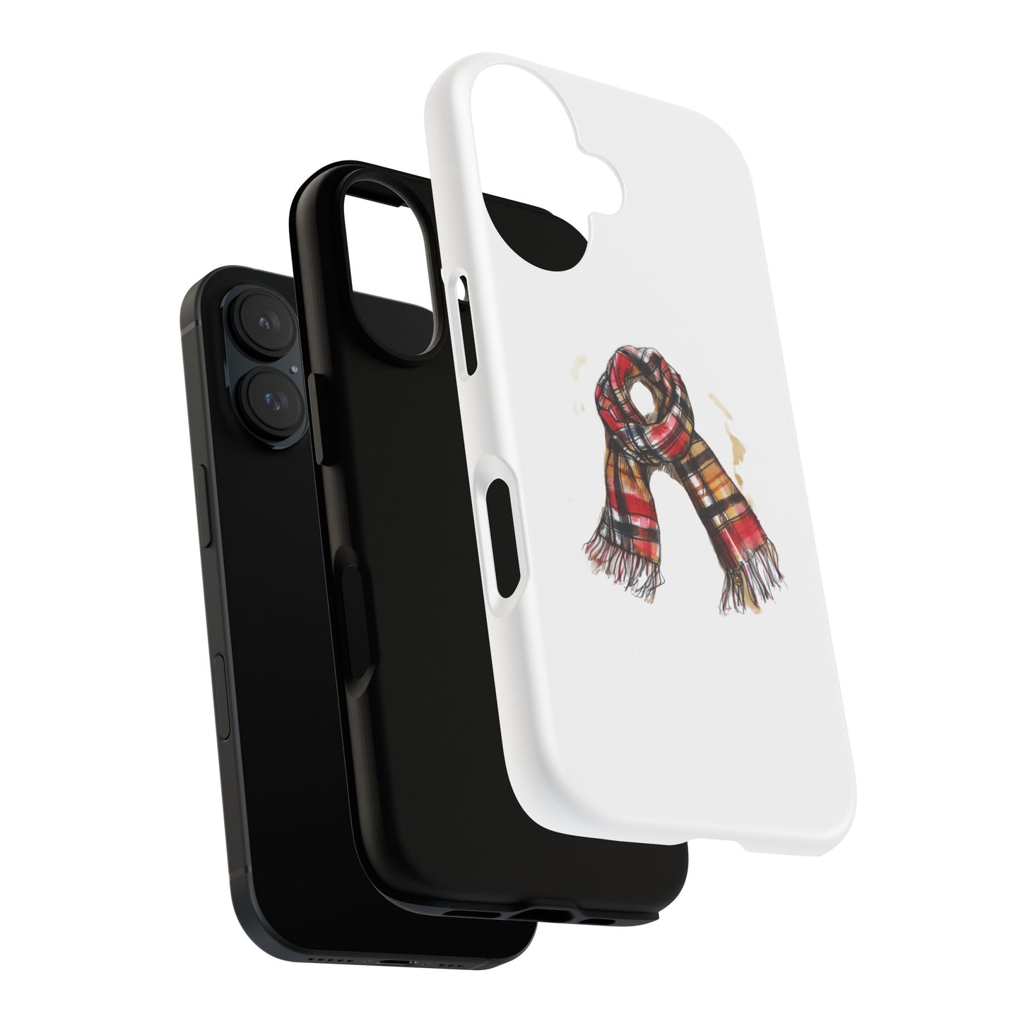 Stylish Phone Case with Cozy Scarf Design