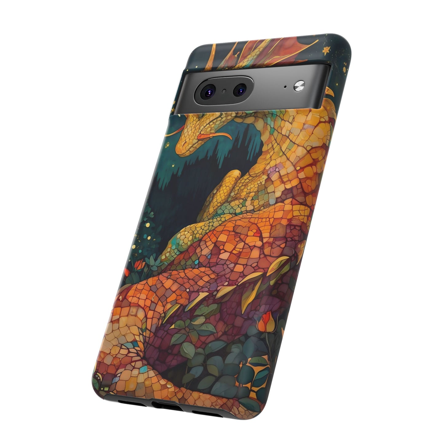Dragon Art Phone Case, Tough Phone Cover, Fantasy Gift, Unique Mobile Accessory, Dragon Lover Gift, Stylish Protection