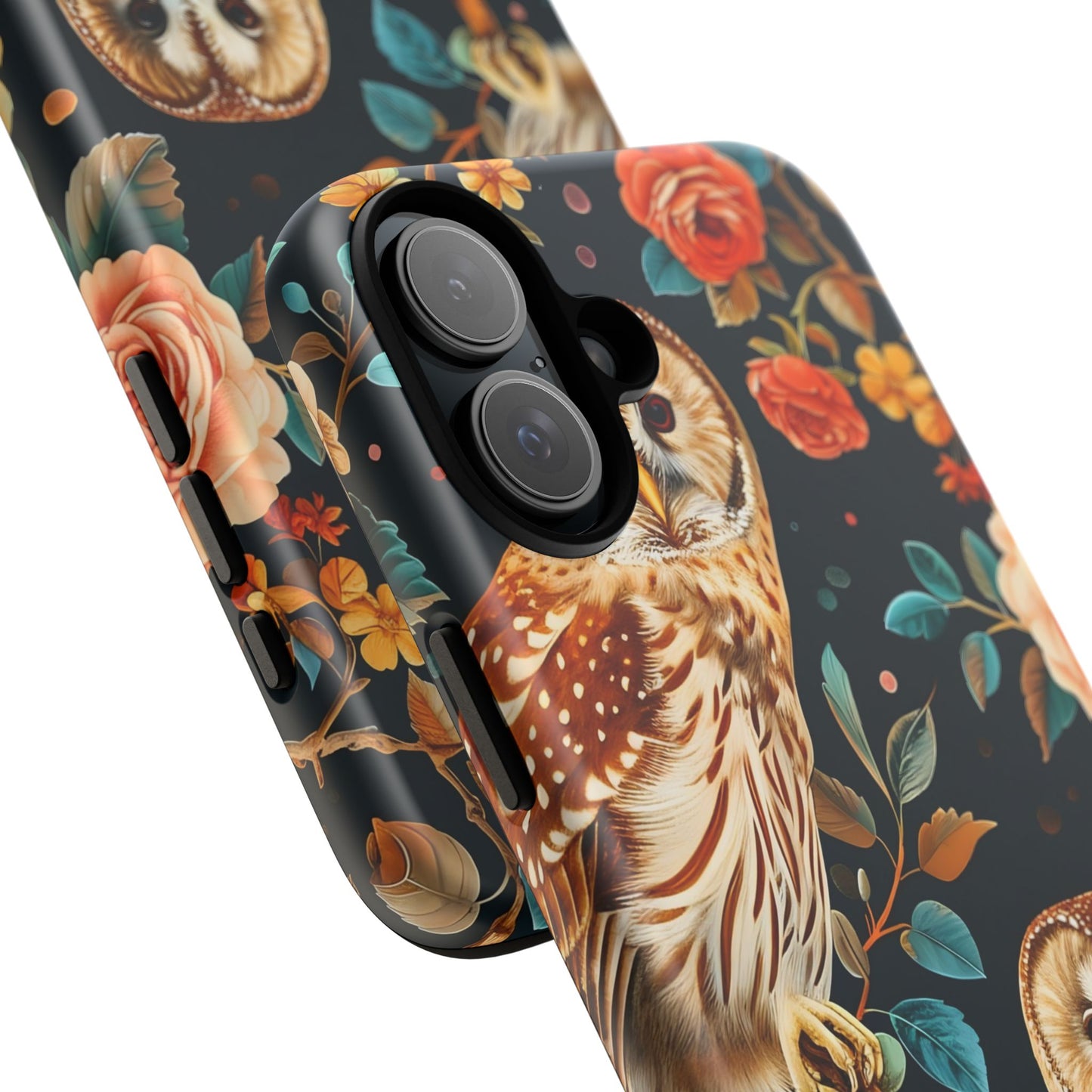 Owl Phone Case with Floral Design, Tough Phone Cover for Nature Lovers, Gift for Bird Enthusiasts, Stylish Protection for Smartphones, [...]