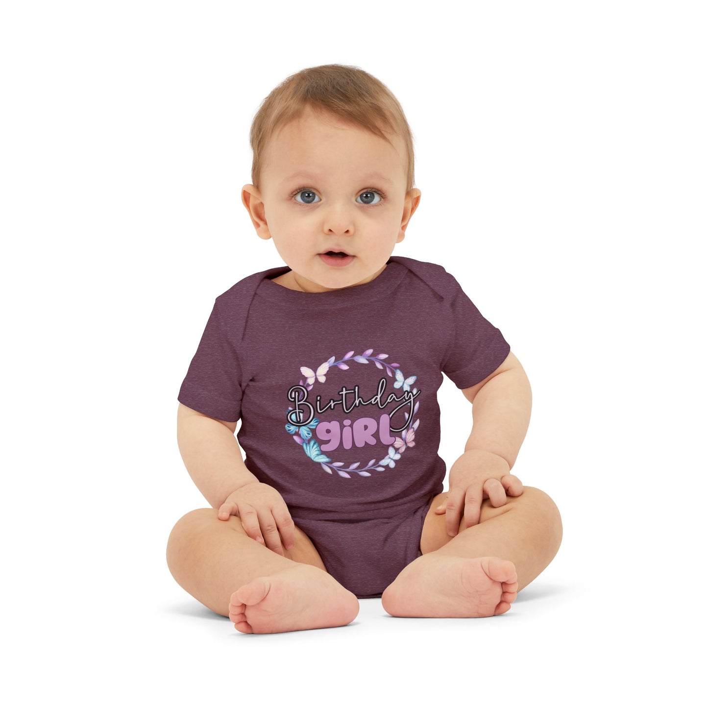 Birthday Girl Baby Bodysuit - Cute Floral Design for Celebrating Infants