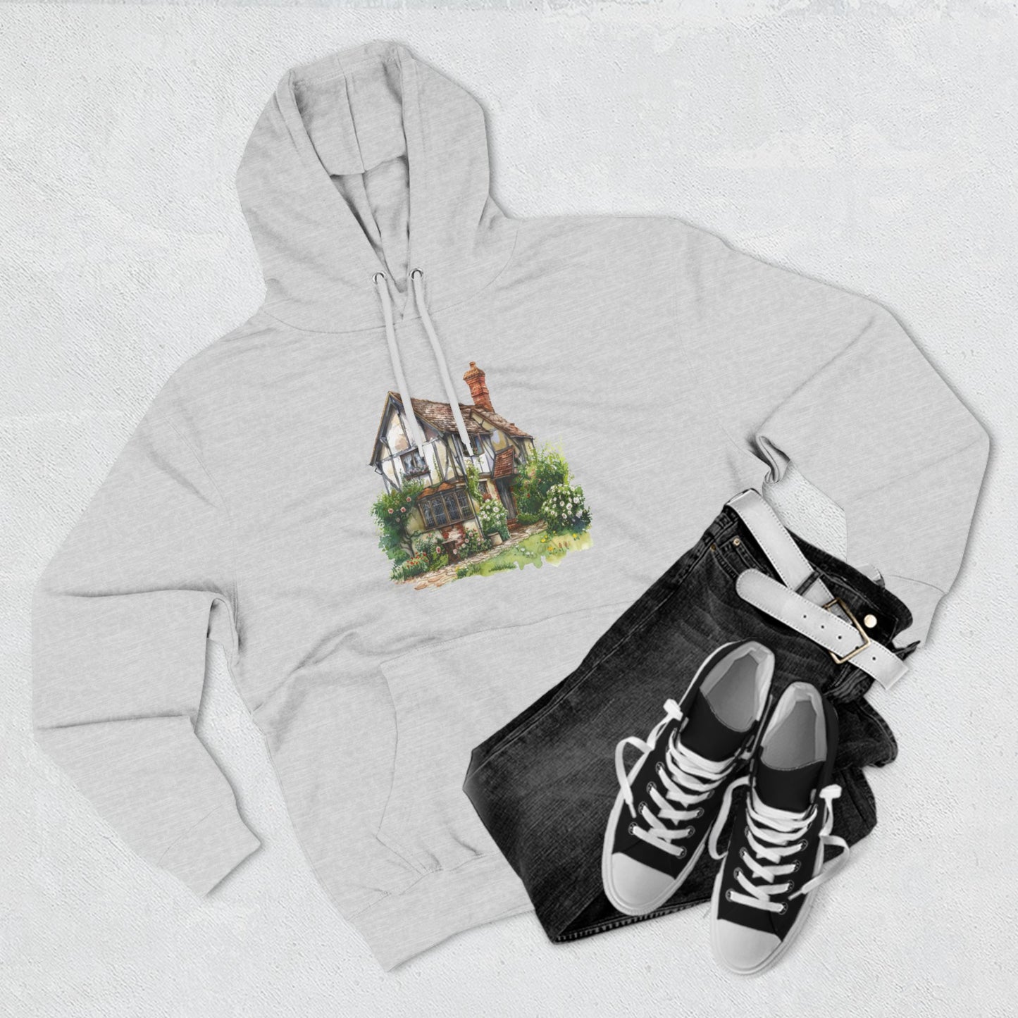 Three-Panel Fleece Hoodie - Timeless Living - The British Village House Experience