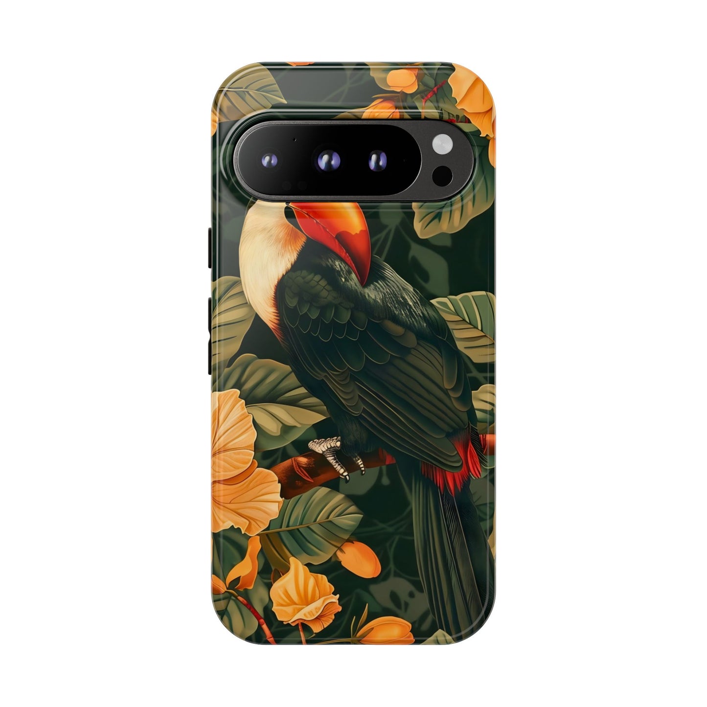Tropical Toucan Phone Case, Exotic Bird Cover, Nature Lover Gift, Eco-Friendly Design, Customizable Tech Accessory
