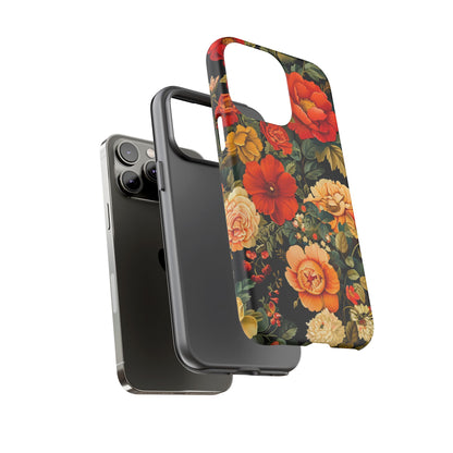 Floral Phone Case, Tough Cases, Decorative Tech Accessories, Gift for Her, Nature Lover Gift, Boho Style Case, Spring Floral Cover