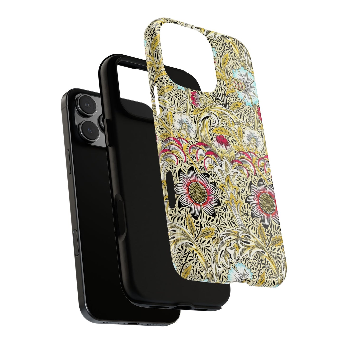 Floral Phone Case - Tough Cases, Floral Design, Stylish, Protective, Unique Gift for Her, Phone Accessories