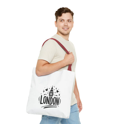 London-Themed Tote Bag | Stylish, Unique Bag for Travelers, Beach, Shopping, Gifts, or Everyday Use