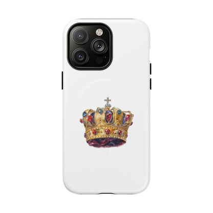 Royal Crown Magnetic Phone Case, Durable Phone Cover, Stylish Tech Accessory, Perfect Gift for Him & Her, Unique Design Case