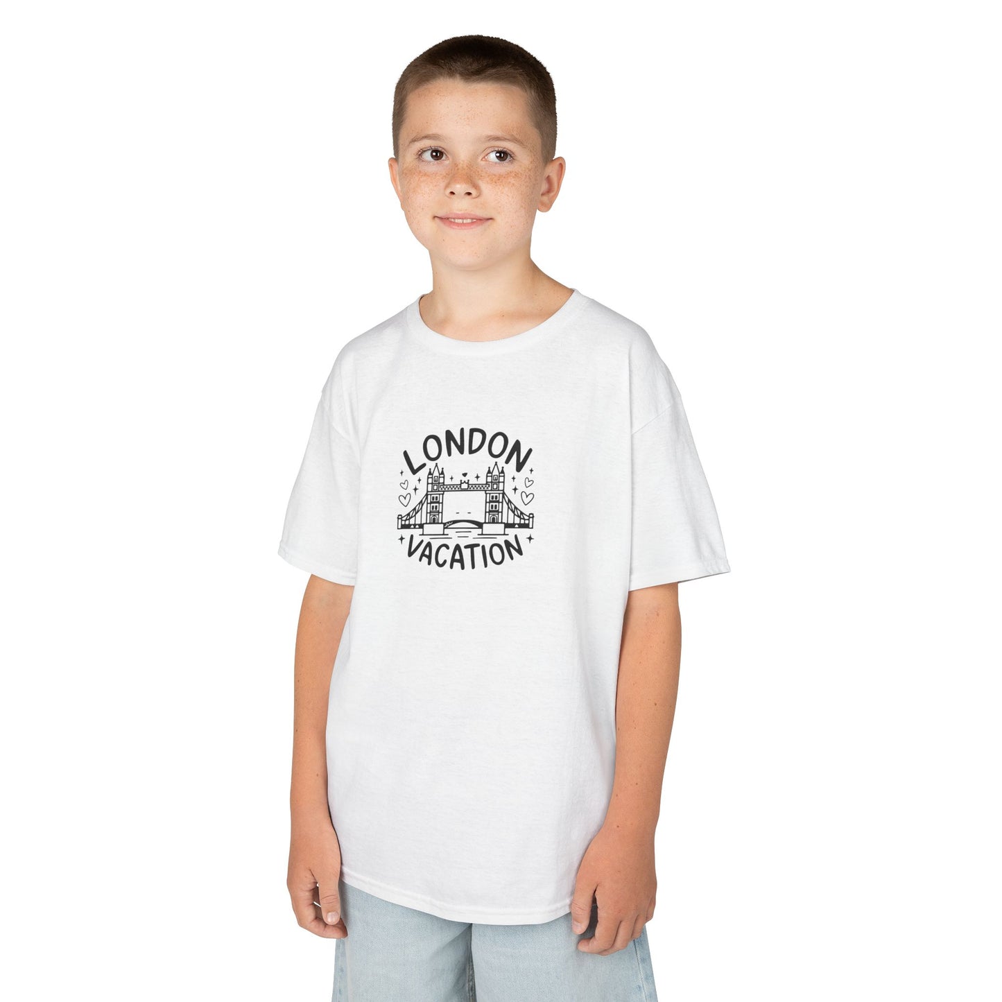 Kids Tee -  London Vacation - Fun Travel-Inspired Cotton Shirt