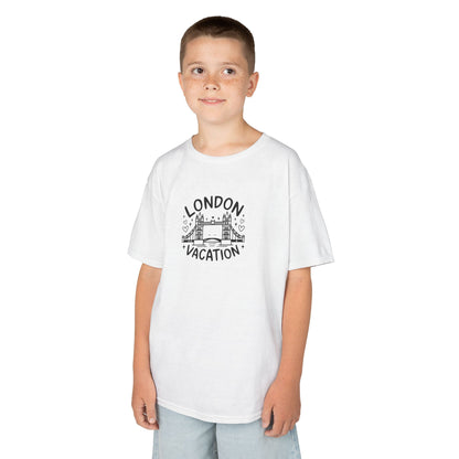 Kids Tee -  London Vacation - Fun Travel-Inspired Cotton Shirt