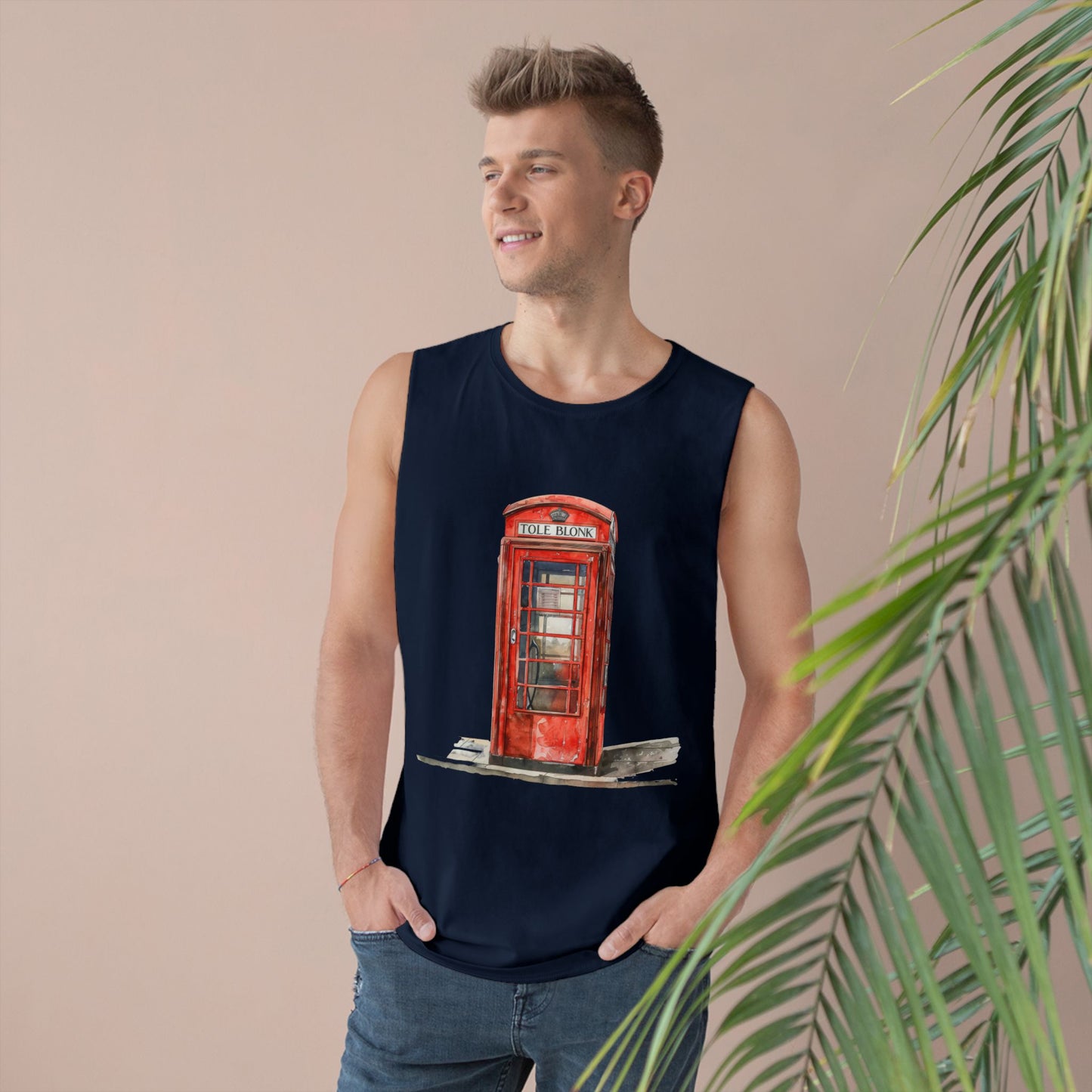 Unisex Barnard Tank -  Iconic British Public Telephone - Classic Red Phone Box
