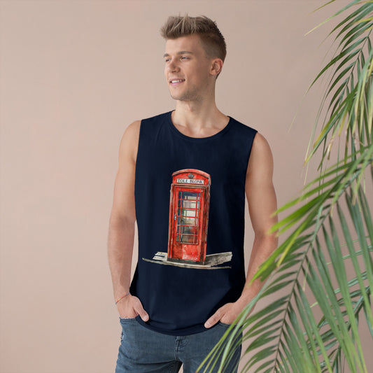 Unisex Barnard Tank -  Iconic British Public Telephone - Classic Red Phone Box