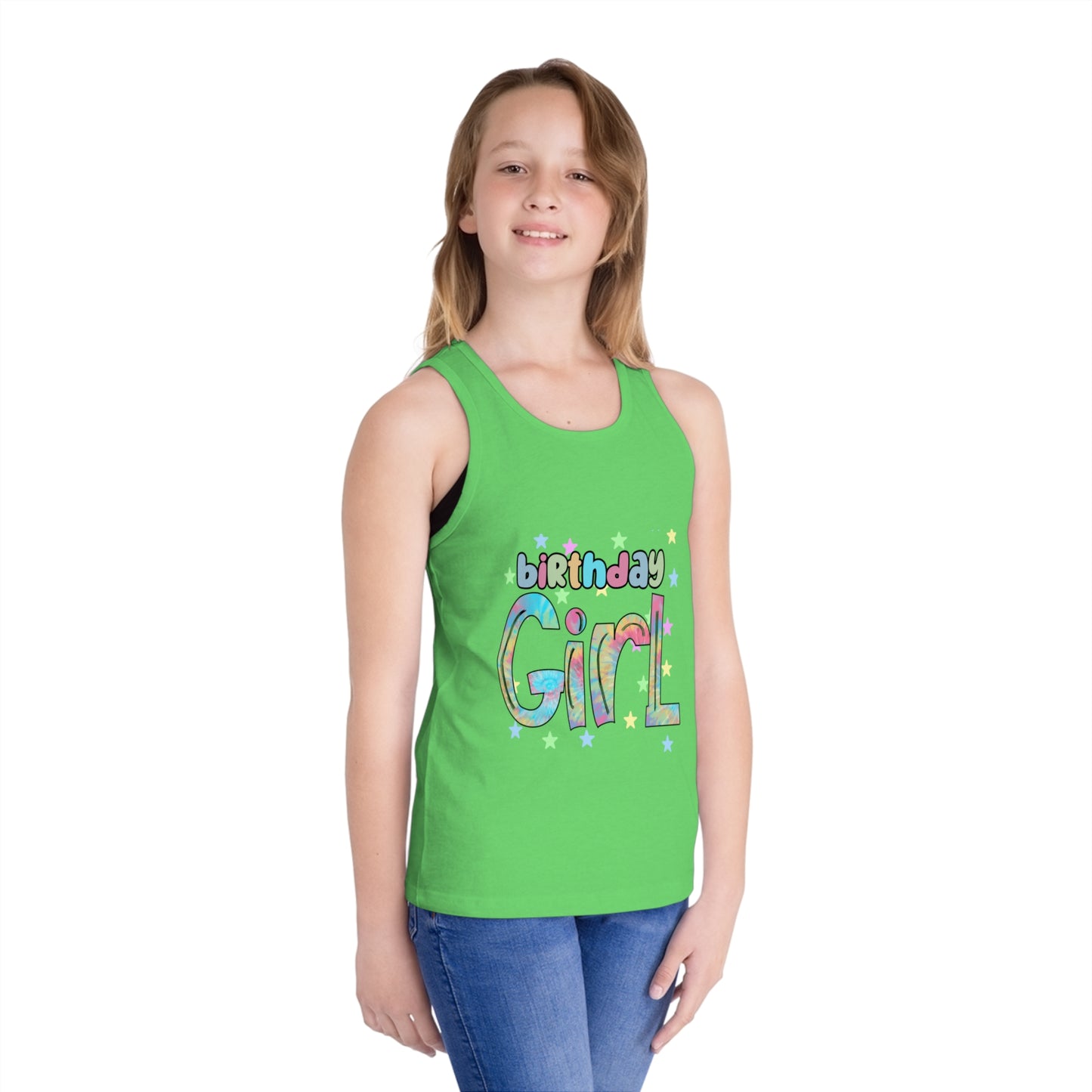 Birthday Girl Jersey Tank Top for Kids