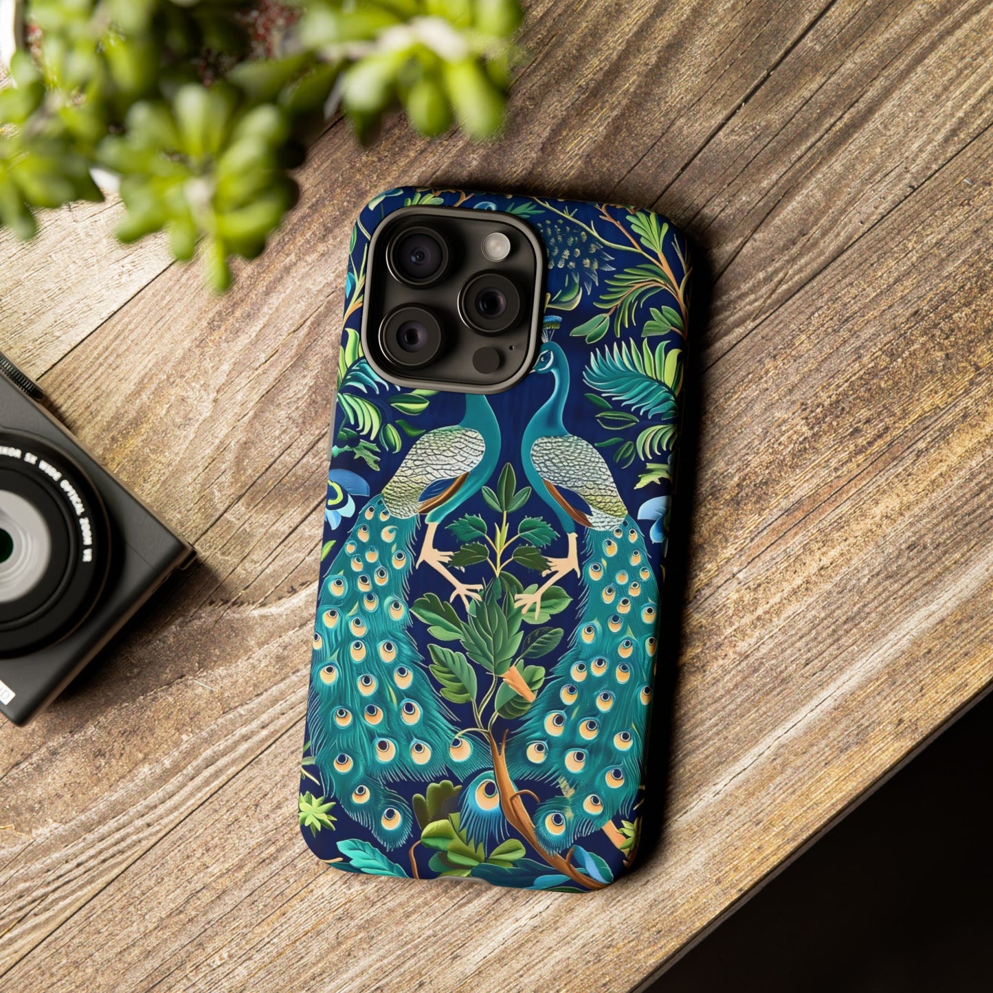 Peacock Tough Phone Case - Colorful Protective Cover, Nature Lover Gift, Stylish Accessory for Celebrations