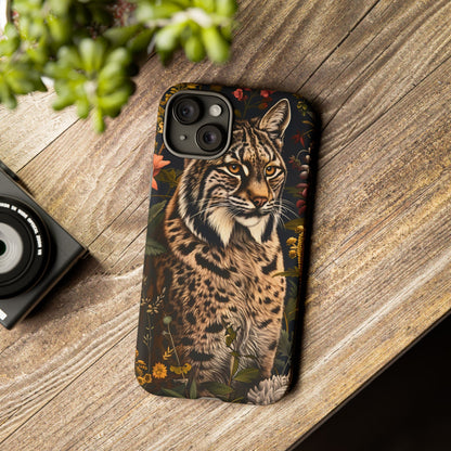 Wildlife Phone Case with Lynx Design, Tough Cases, Animal Lovers Gift, Nature Inspired Accessories, Unique Tech Protection