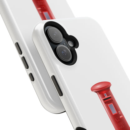 Red Post Box Magnetic Tough Case, Phone Case for Mail Lovers, Unique Gift for Stationery Enthusiasts, Postal Theme iPhone Cover, Fun Gadget