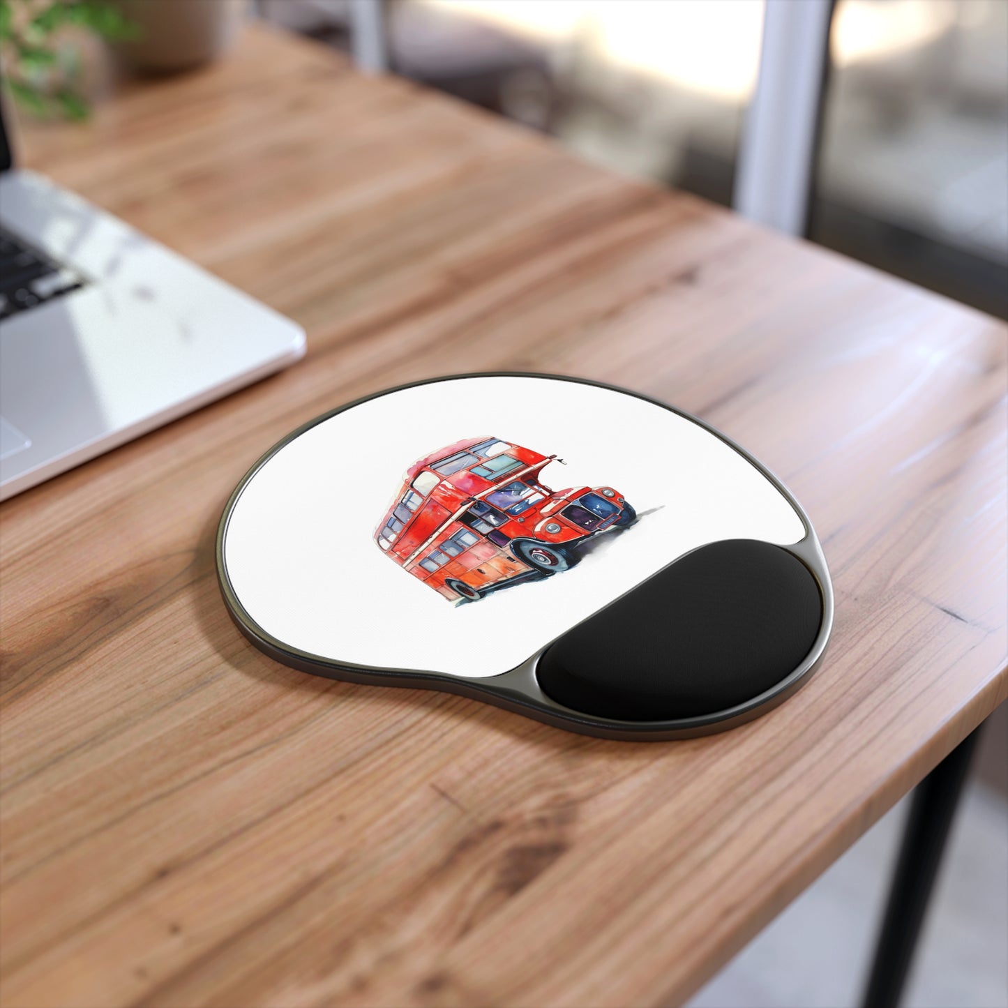 Red Double Decker Bus Mouse Pad, Comfortable Wrist Rest for Office and Home, Unique Gift for London Lovers, Ergonomic Mouse Mat, Cute [...]