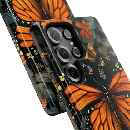 Monarch Butterfly Phone Case, Tough Cases, Nature Lover Gift, Floral Mobile Cover, Eco-Friendly Phone Accessory, Butterfly Design