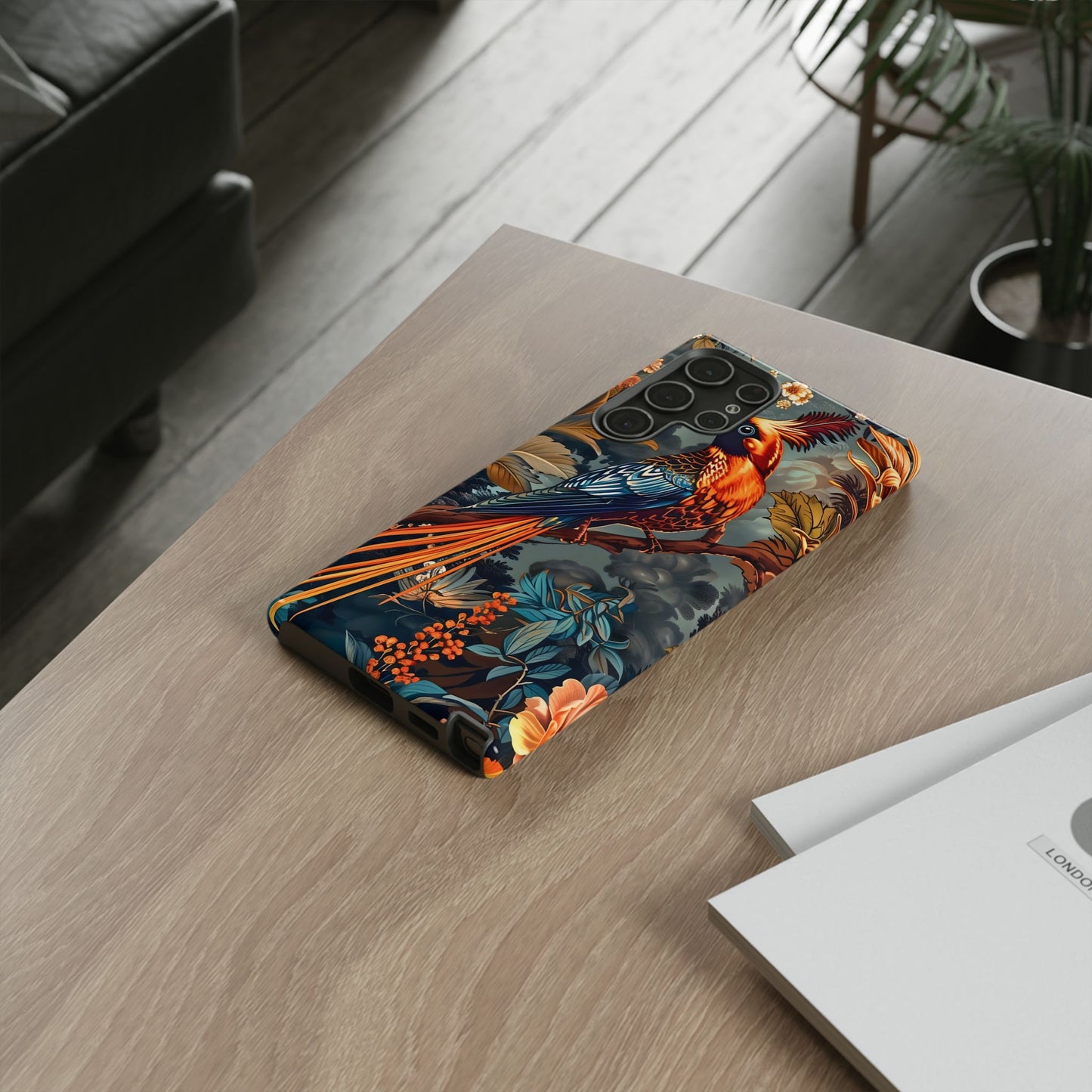 Vibrant Phone Case with Exotic Bird Design, Floral Phone Cover, Tough Case for Nature Lovers, Unique Gift Idea, Phone Accessory, [...]