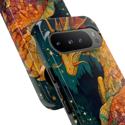 Dragon Art Phone Case, Tough Phone Cover, Fantasy Gift, Unique Mobile Accessory, Dragon Lover Gift, Stylish Protection
