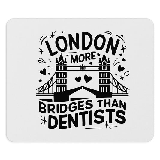 London-Inspired Mouse Pad, Quirky Office Decor, Gift for London Lovers, Fun Workstation Accessory, Travel Enthusiast Gift
