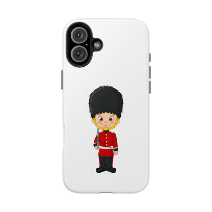 Cartoon Guard Phone Cases, Tough Phone Case for Kids & Adults, British Guard Design, Gift for Royal Fans, Unique Phone Accessories