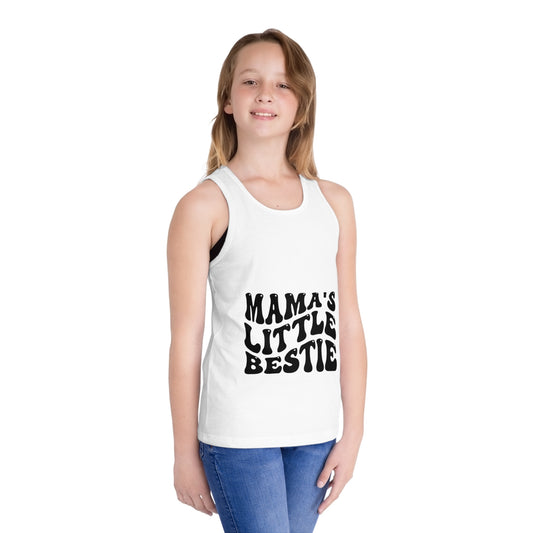 Kids Jersey Tank Top - Mama's Little Bestie - Fun & Trendy Summer Wear