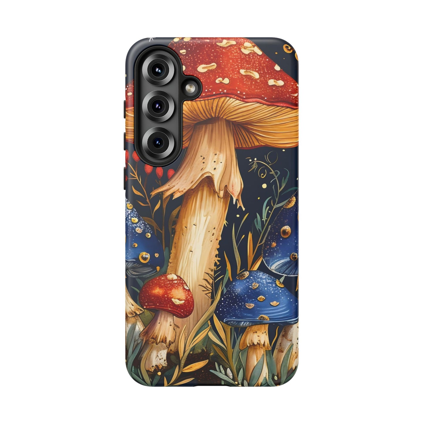 Mushroom Phone Case with Nature Design, Tough Phone Cover, Eco-Friendly Case, Gift for Nature Lovers, Unique Phone Accessory