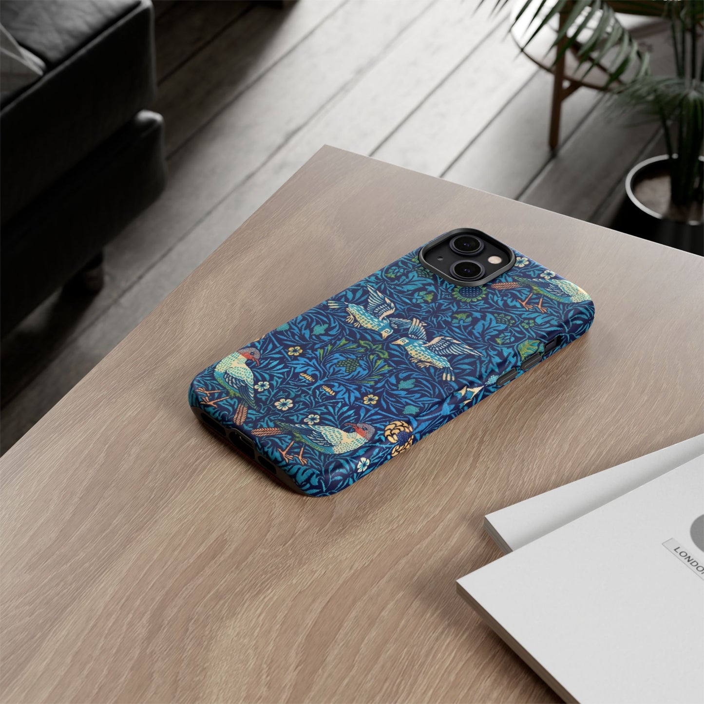 Elegant Bird Pattern Phone Case | Nature Lover Gift, Stylish Mobile Cover, Floral Design, Eco-Friendly, Unique Cell Phone Protector