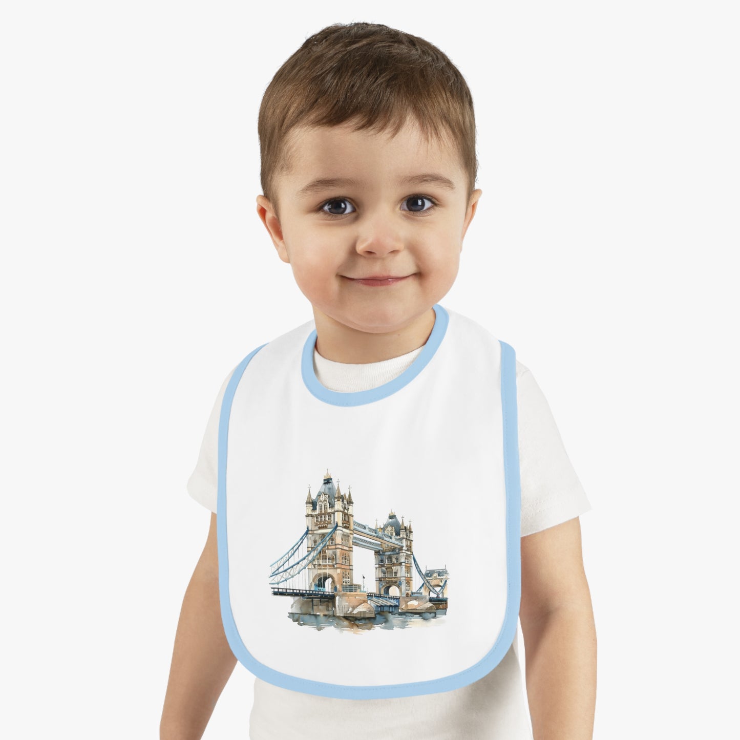 London Landmark Baby Bib | Unique Waterproof Baby Bib, Perfect Baby Gift, Cute Baby Accessories, Baby Shower Gift, Toddler Tableware